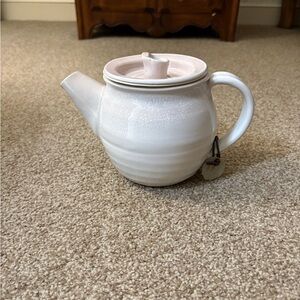 Food Nanny Pink Peony Teapot